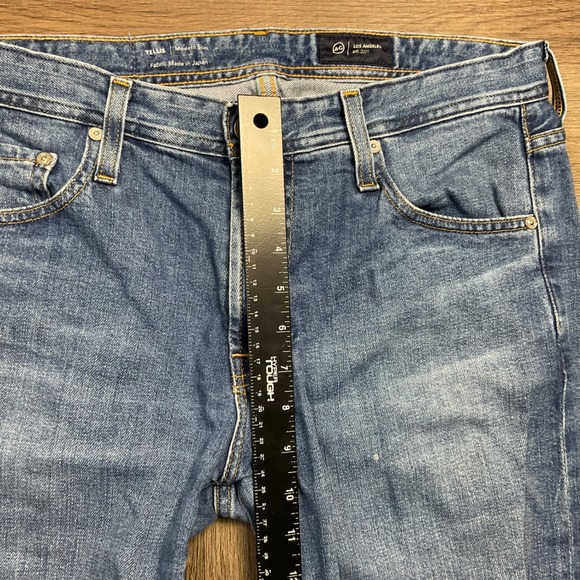 AG Adriano Goldschmied Tellis Modern Slim Jeans Mens 32x34 Blue Japanese Fabric - Picture 9 of 9